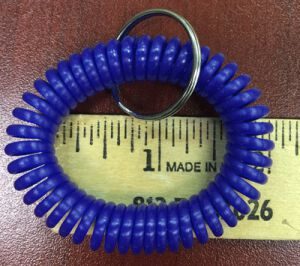 blue-wrist-coil-key-chain-measurement